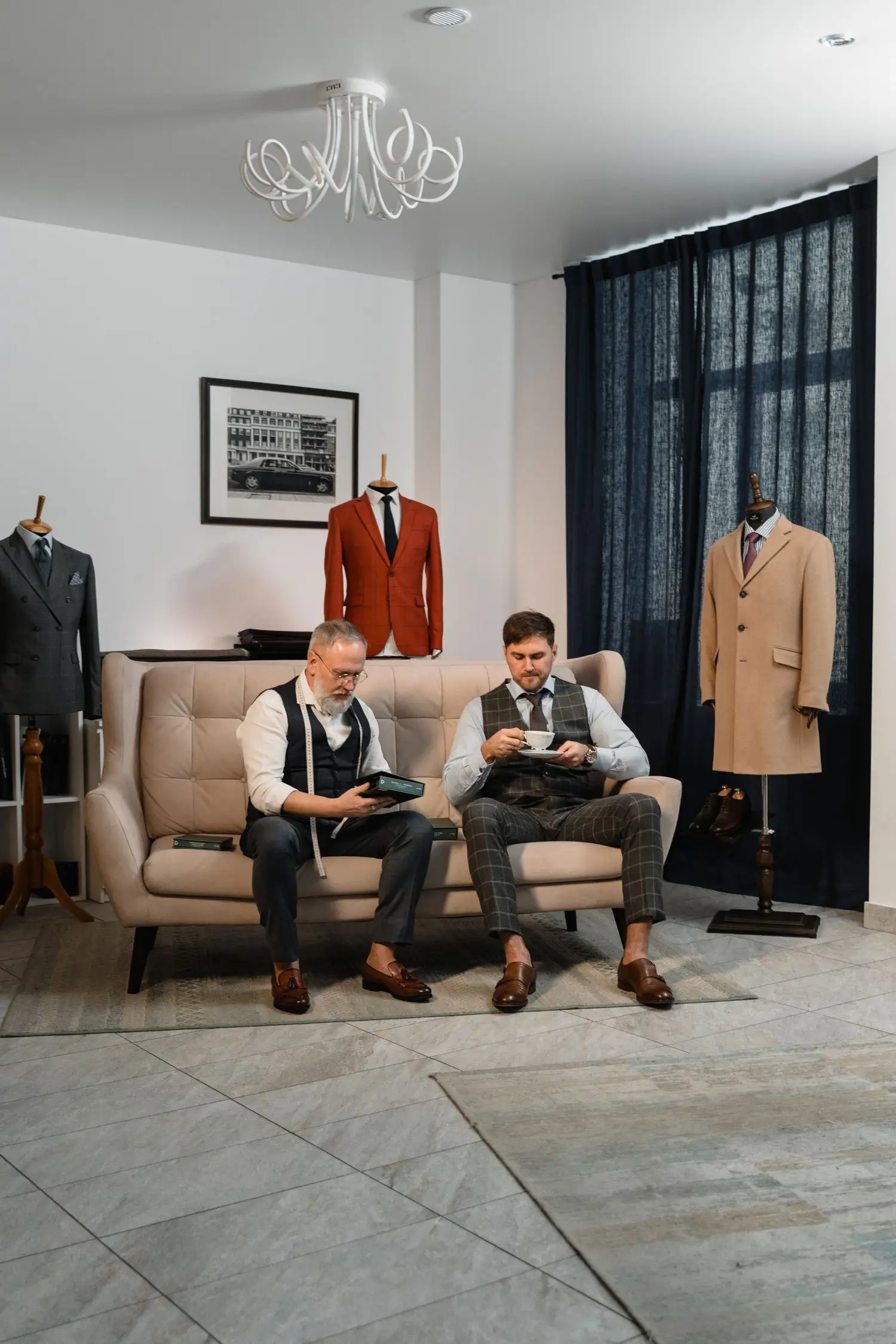 Atelier belső tér és szabászati részletek